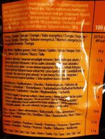 Terra real végétale chips - Informació nutricional - fr