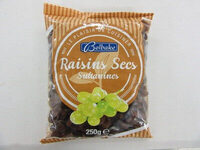 Raisins secs sultanines - Producte - en