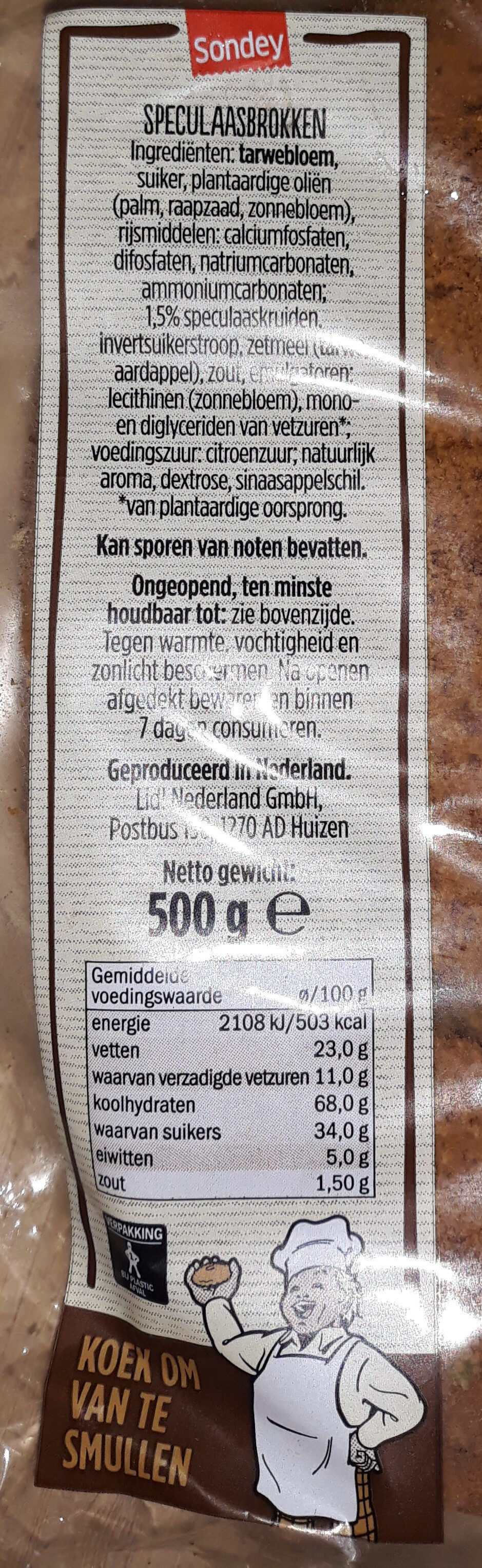 speculaasbrokken - Ingredients - nl