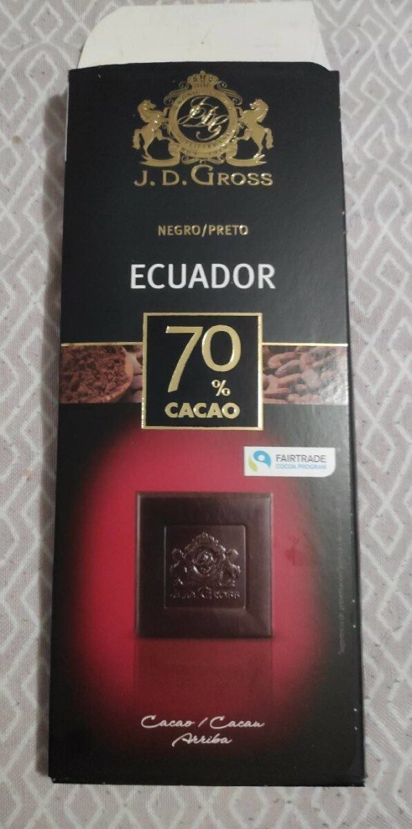Chocolat noir dégustation 70% - Producte - en