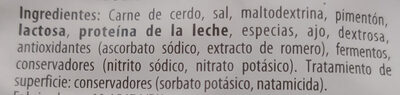 Chorizo Revilla Picante - Ingredients - es