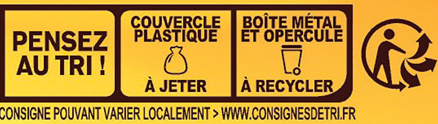 RICORE Original, Café & Chicorée, Boîte 100g - Instruccions de reciclatge i/o informació d’embalatge - fr
