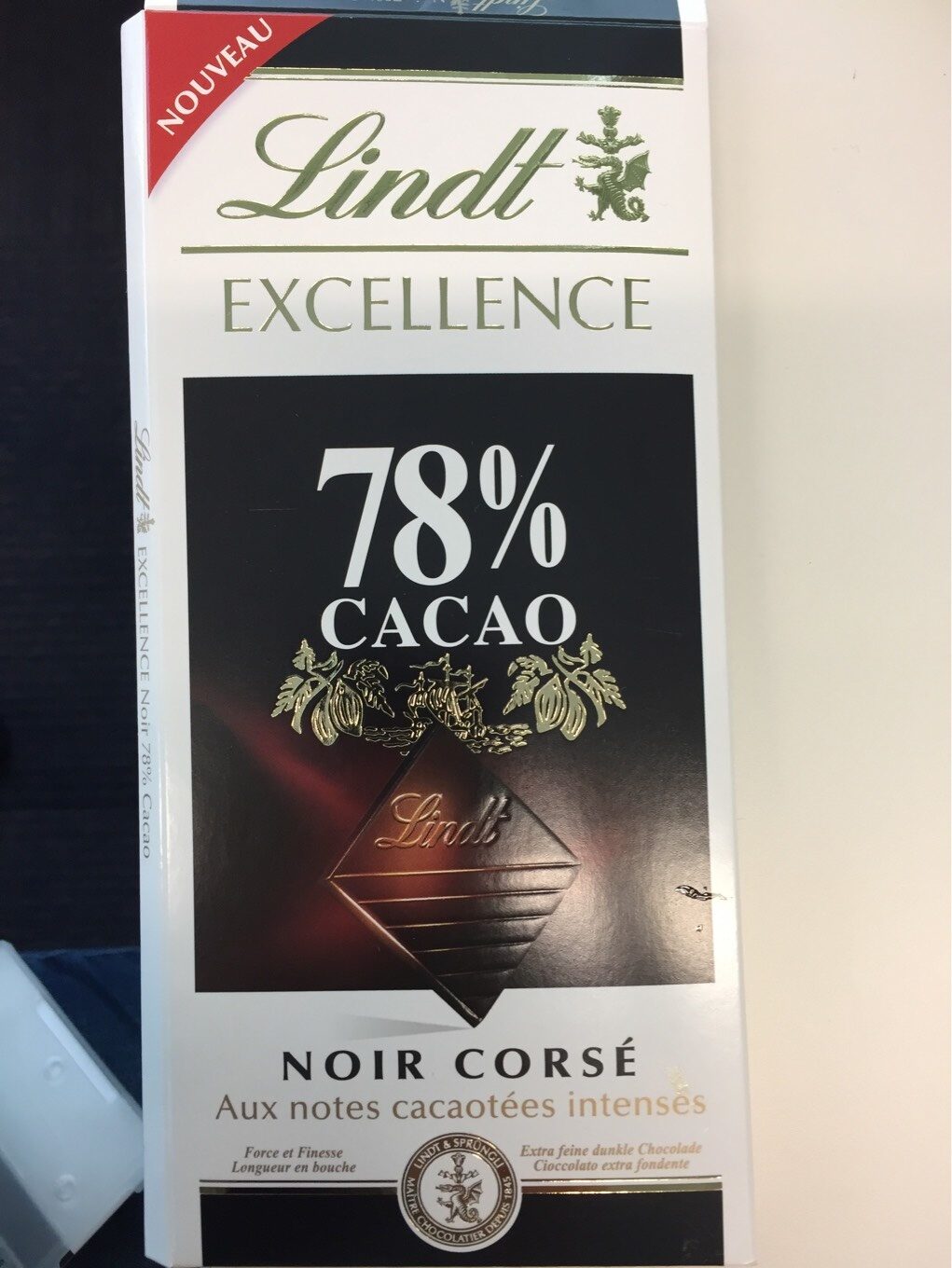 Lindt Excellence 78% cocoa - Producte - en