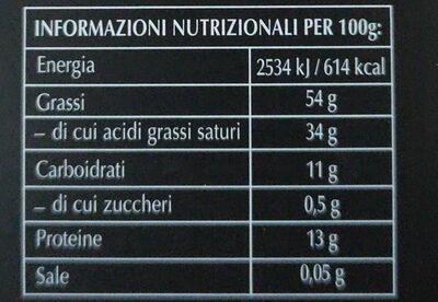 Fondente infinito 100% cacao - Informació nutricional - it