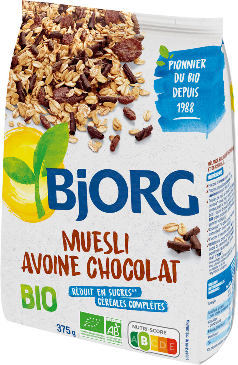 Muesli avoine chocolat bio - Producte - fr