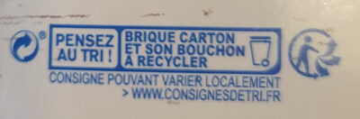 Lait d'amande chocolat - Instruccions de reciclatge i/o informació d’embalatge - fr