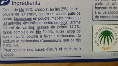 Chocograni chocolat au lait - Ingredients - fr