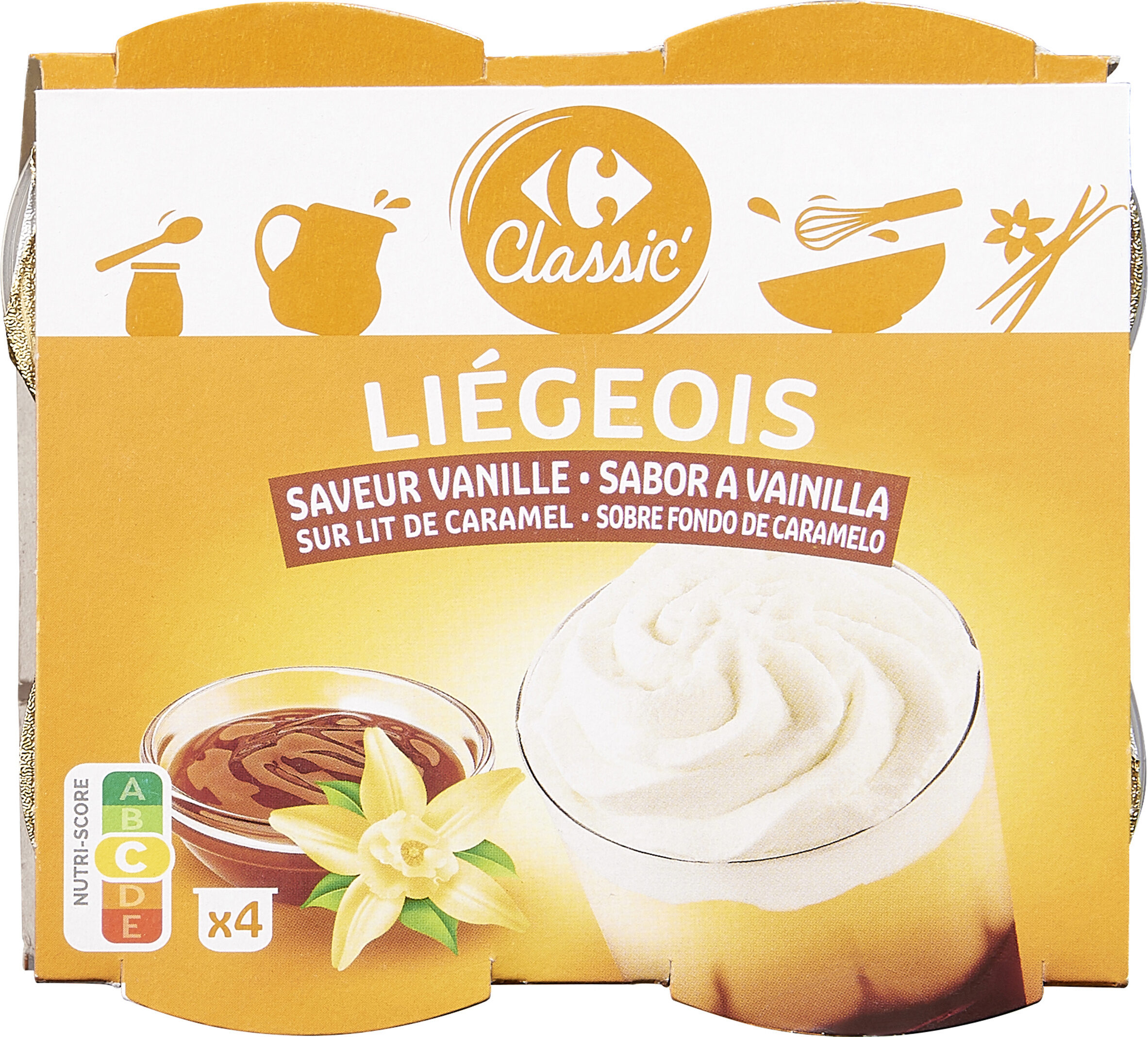 Liégeois Saveur vanille sur lit de caramel - Producte - fr