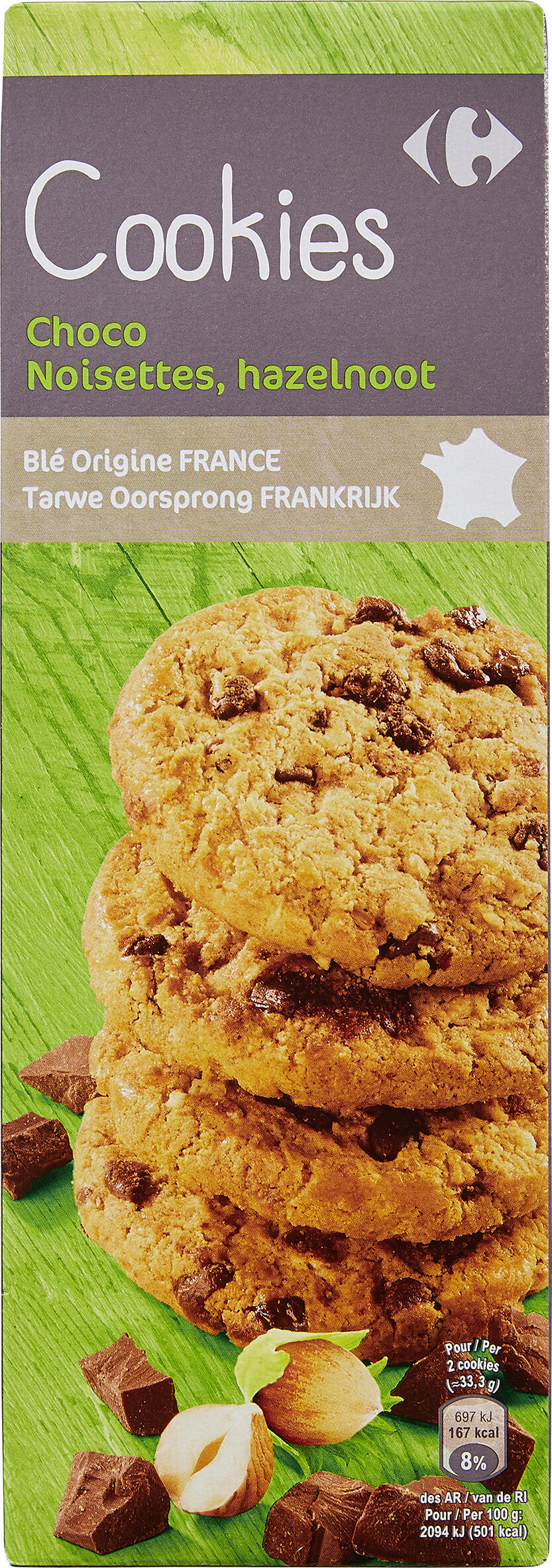 Cookies aux pépites de chocolat & noisettes - Producte - fr