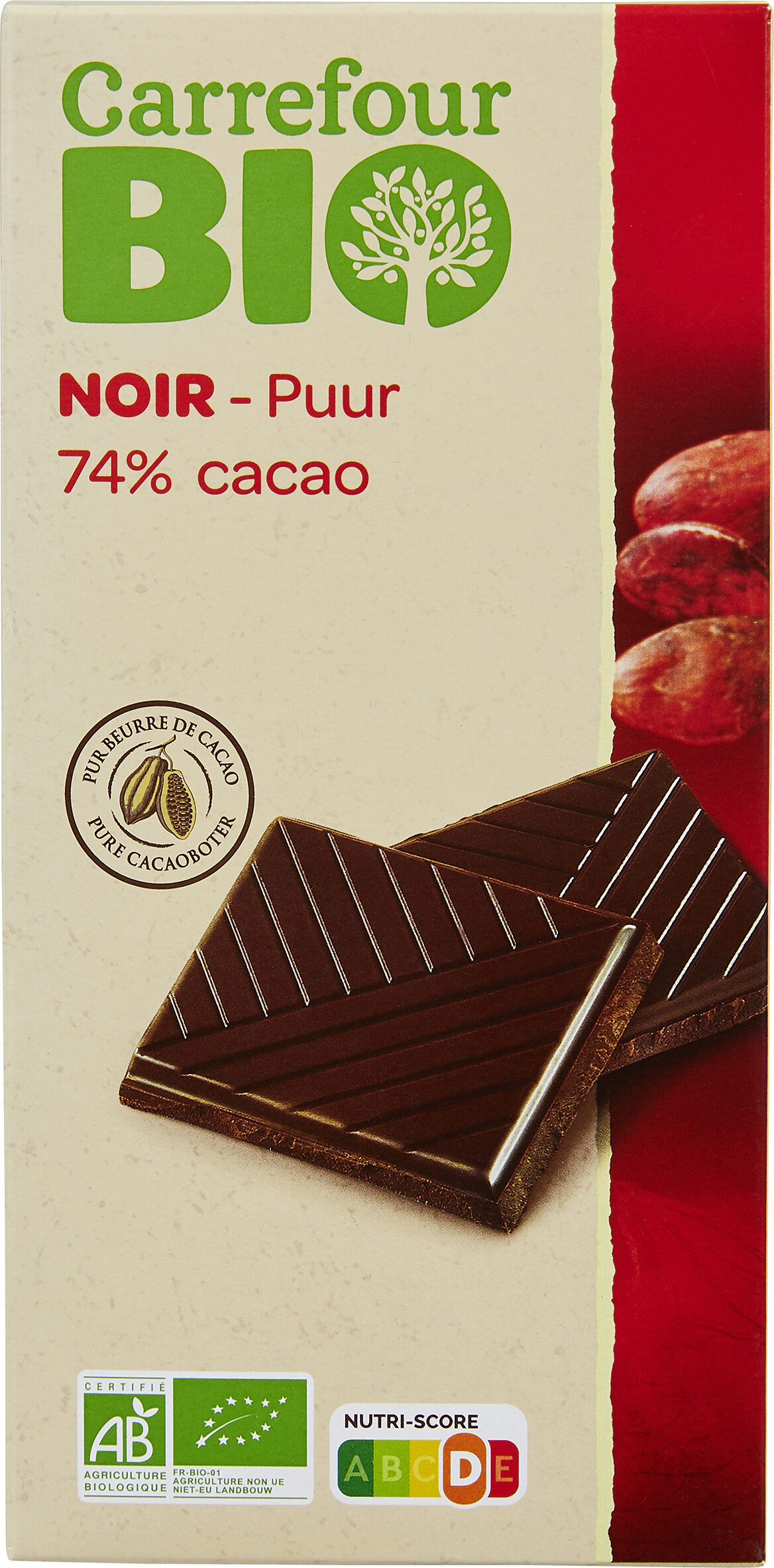Noir 74% cacao - Producte - fr