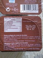 Postre sobremesa de chocolate - Informació nutricional - es