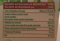 Yogur ecologico soja - Informació nutricional - es