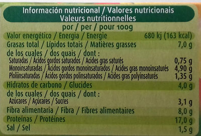 2 burgers de soja provenzal - Informació nutricional
