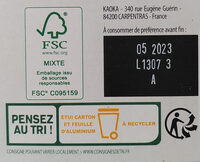 Noir éclats de framboises - Instruccions de reciclatge i/o informació d’embalatge - fr