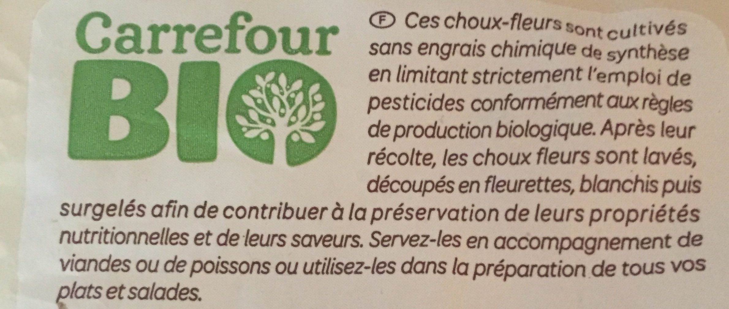Choux-Fleurs - Ingredients - fr