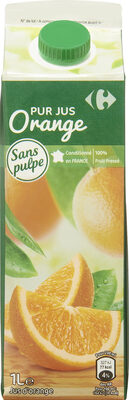 100% pur jus jus d'orange sans pulpe - Producte - fr