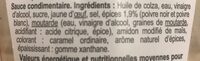 Sauce poivre - Ingredients - fr