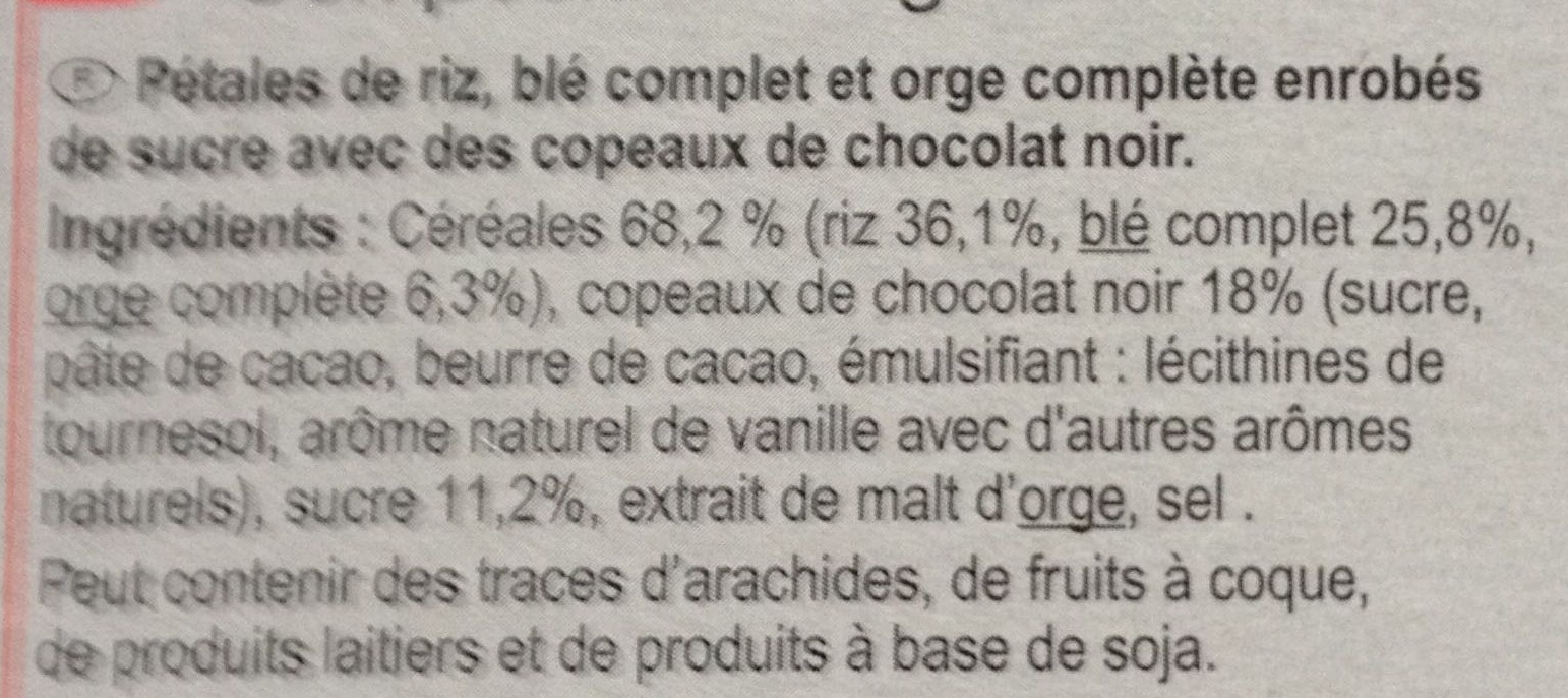 Stylesse chocolat noir - Ingredients - fr