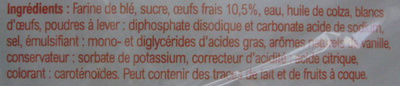 Barre patissière - Ingredients - fr