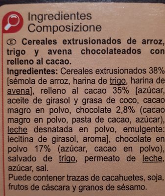Crocks chocolat noir - Ingredients - fr