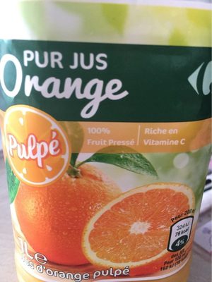 100% pur jus jus d'orange avec pulpe - Producte - fr