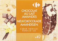 Almond Chocolat au lait et amandes, cœur vanille - Producte - fr