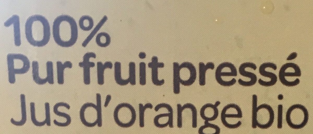 Jus d'orange Sans pulpe 100% Pur jus - Ingredients - fr
