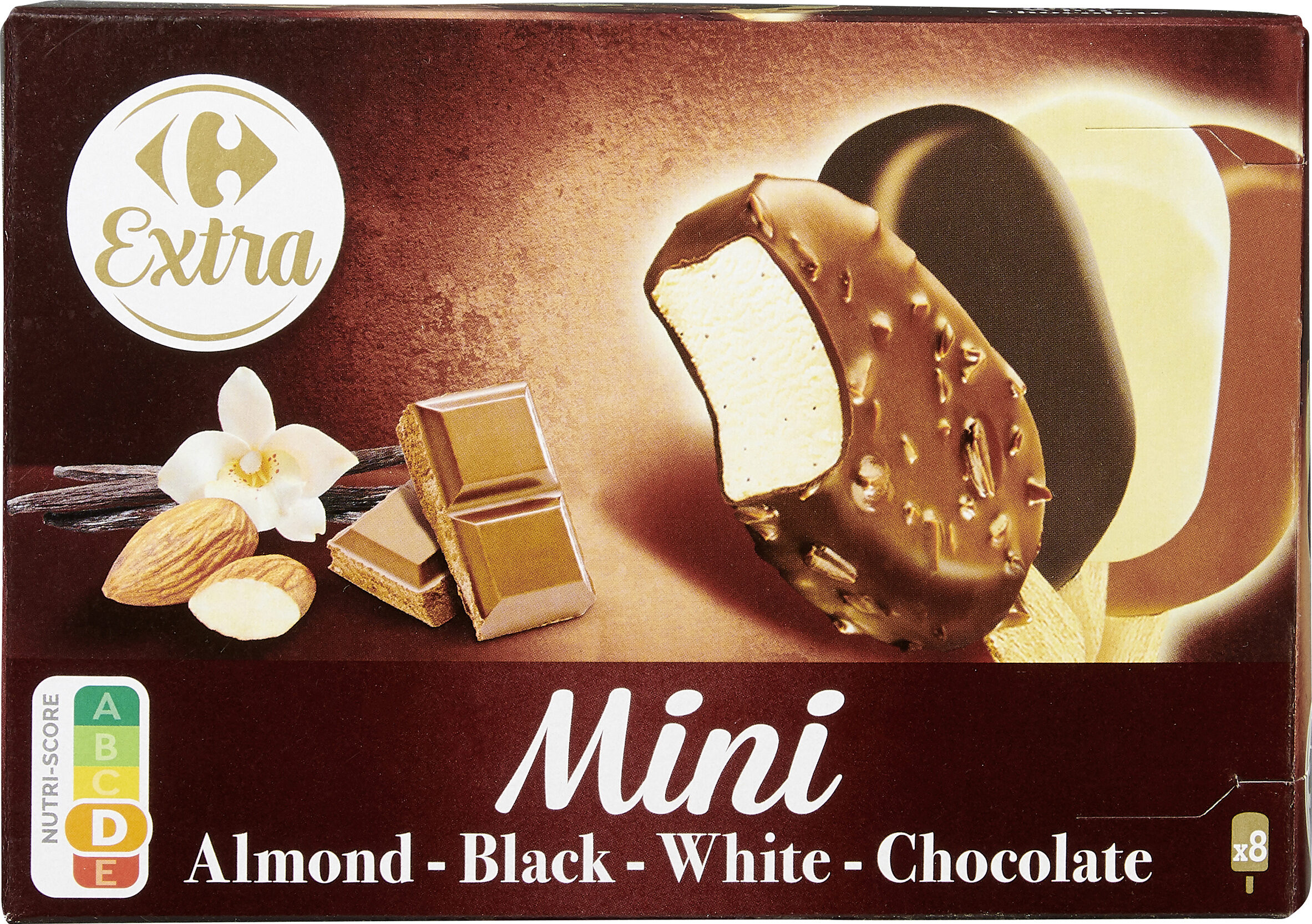 Mini Almond - Black - White - Chocolate - Producte - fr