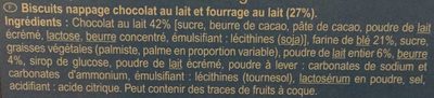 Les Tablettes POCKET COEUR AU LAIT CHOCOLAT AU LAIT - Ingredients - fr
