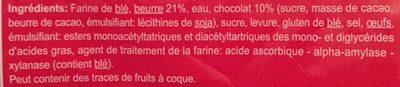 Pains au Chocolat - Ingredients - fr