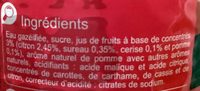 Saveur pomme cerise - Ingredients - fr