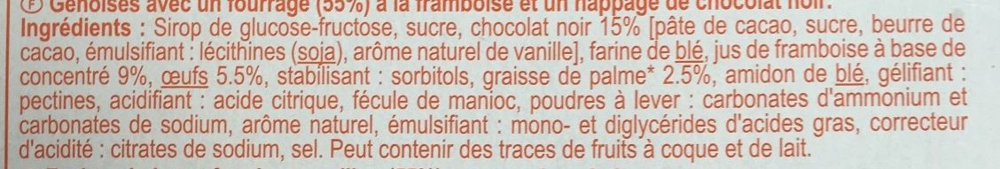 Génoises - Ingredients - fr