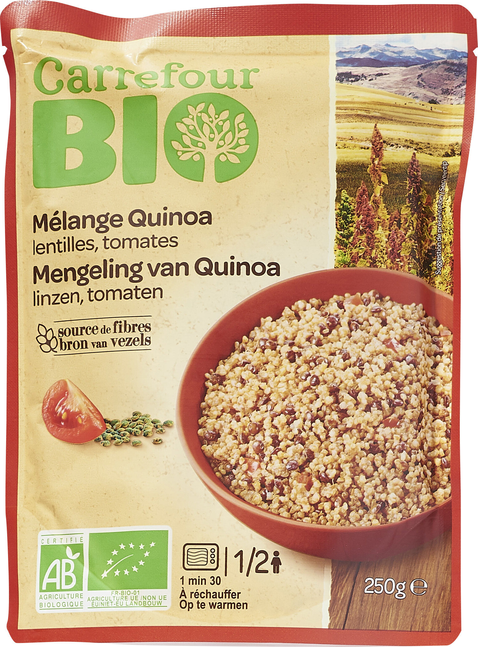 Mélange Quinoa lentilles et tomates - Producte - fr