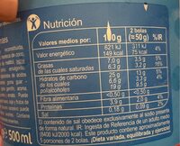 Helado tarrina vainilla sin azúcar - Informació nutricional - es