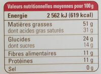 Chocolat noir 85% Madagascar - Informació nutricional - fr