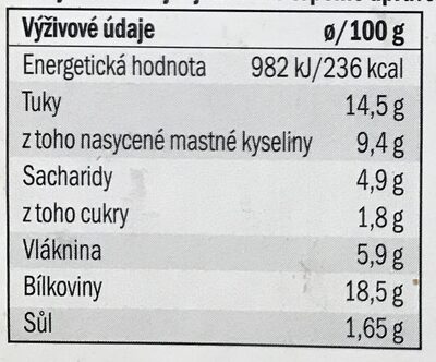 Veganské mleté - Informació nutricional - cs