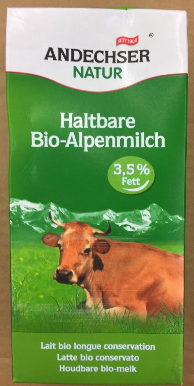Haltbare bio-alpenmilch - Producte - fr