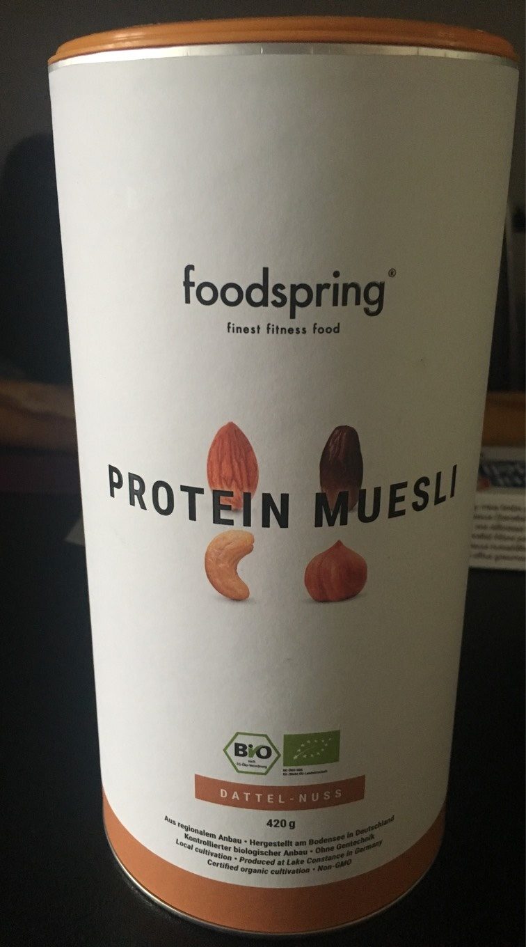 Foodspring Protein Müsli Dattel-nuss - Producte - en