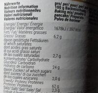 Protein Pancakes neutral - Informació nutricional - en