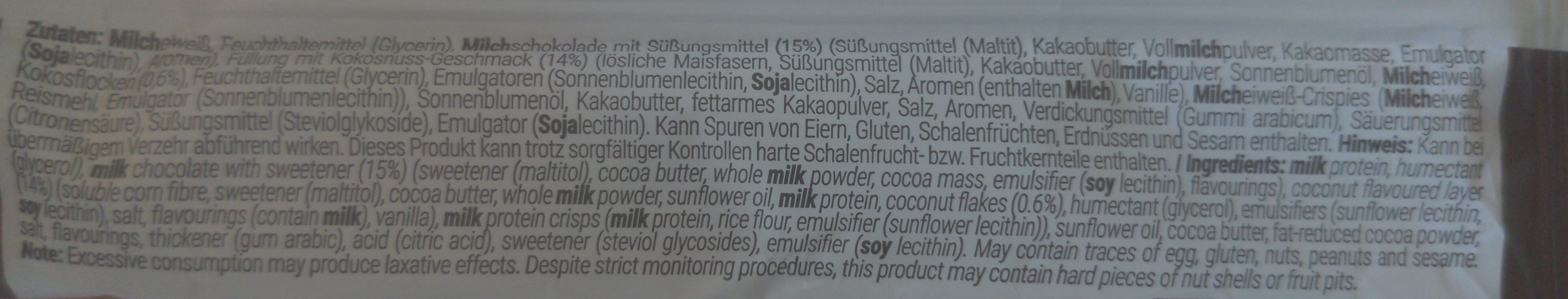 Protéine barre - Ingredients - en