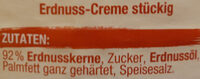 Erdnusscreme crunchy - Ingredients - de
