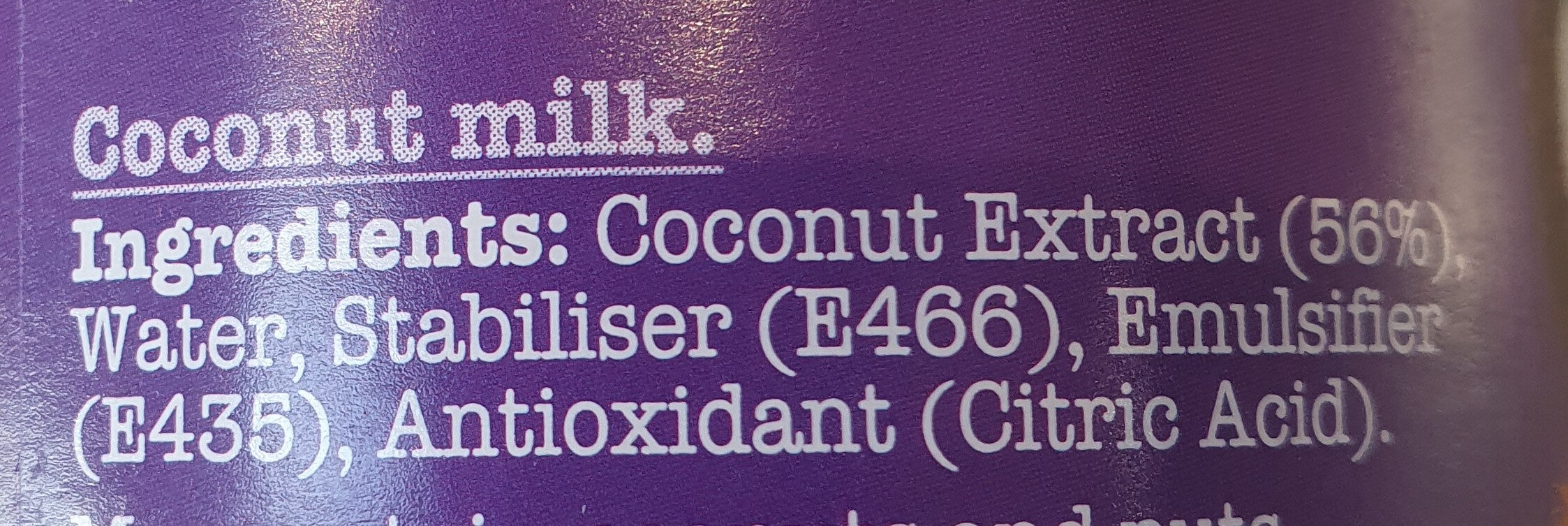 Coconut Milk - Ingredients - en