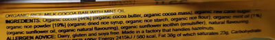 Organic Minty Moo - Ingredients