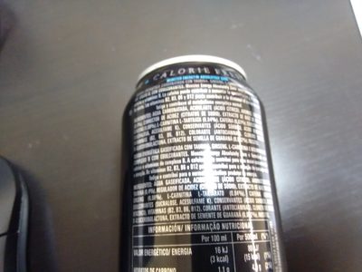Monster Energy Zero Sugar - Ingredients - es