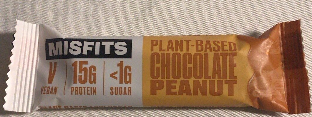 Plant-based chocolate peanut high protein bar - Producte - es