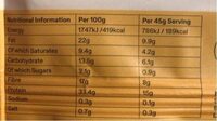Plant-based chocolate peanut high protein bar - Informació nutricional - es