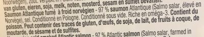 Saumon Atlantique fume - Ingredients - fr