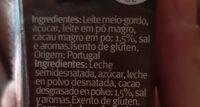 Leite com chocolate - Ingredients - pt