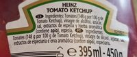 Tomato ketchup - Ingredients - es
