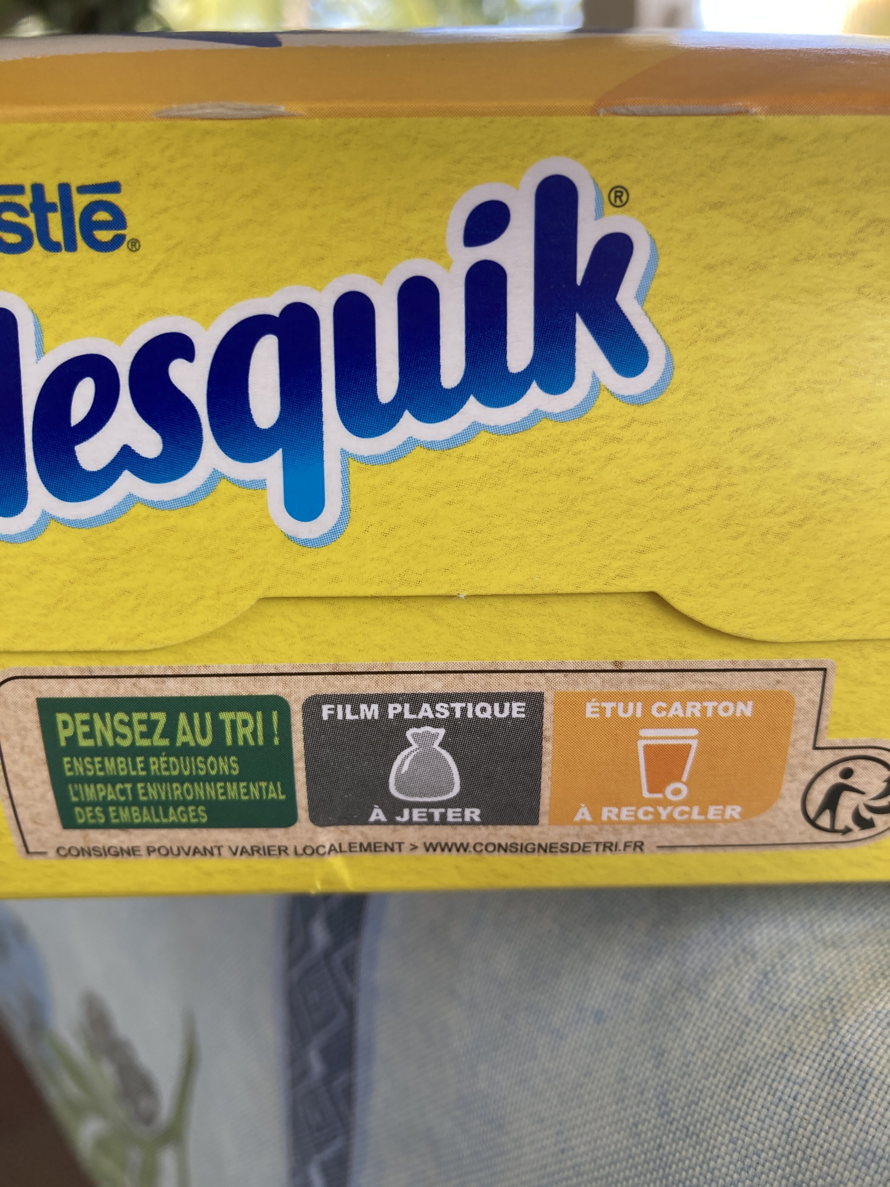 Nesquik - Instruccions de reciclatge i/o informació d’embalatge - fr